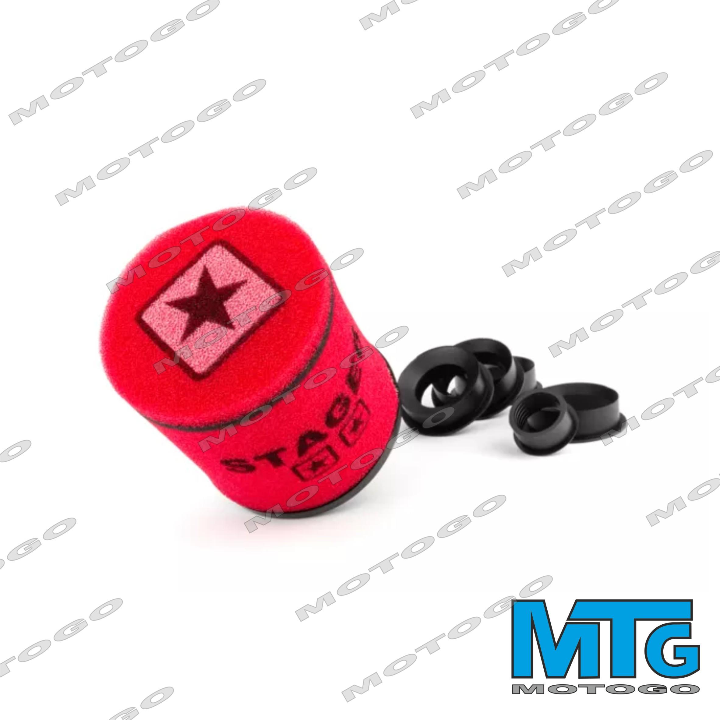 Stage6 Racing dupla retegu sporlegszuro 28-55mm piros_Stage6 Racing double layer airfilter 28-55mm red