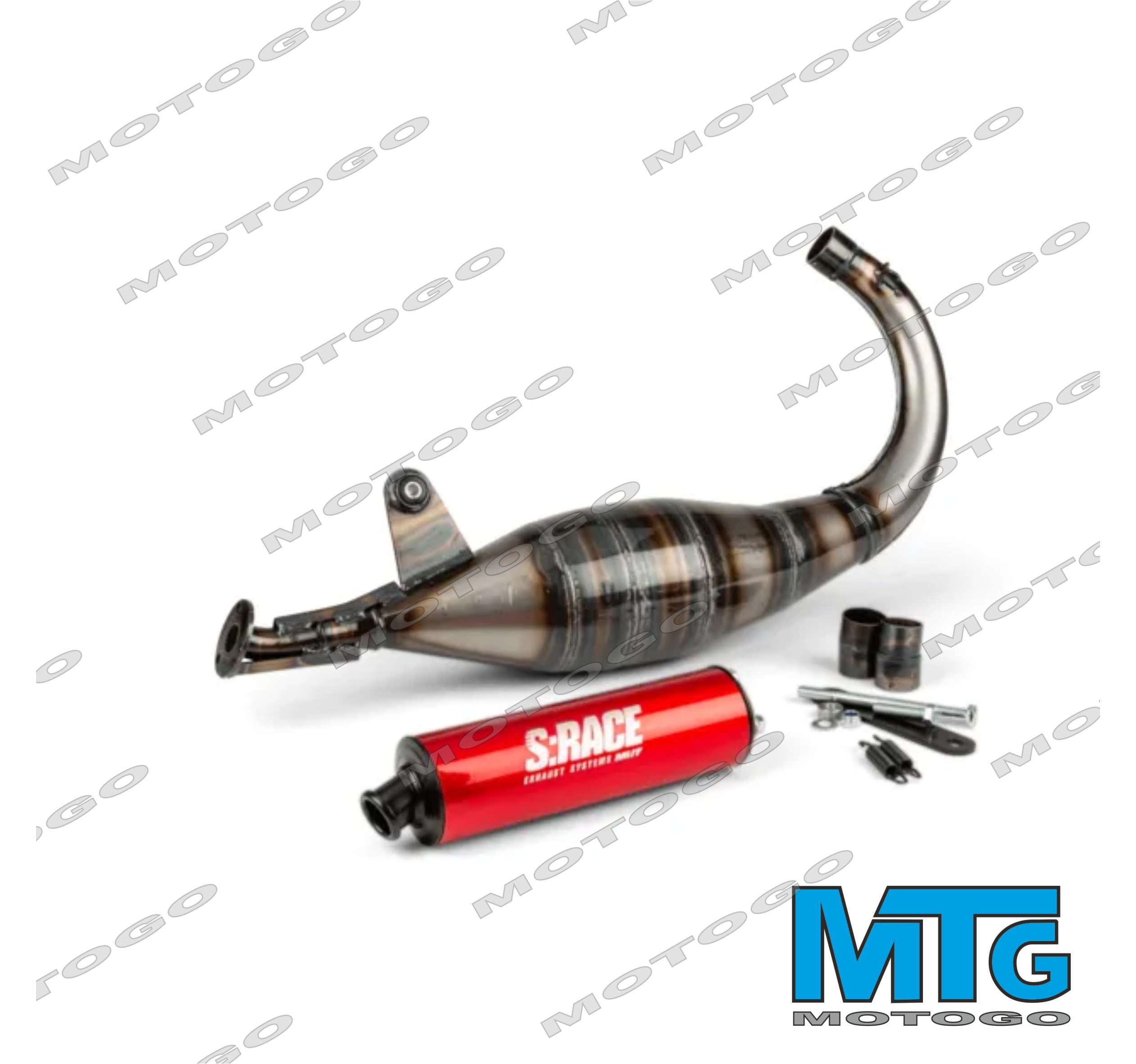 MVT S-Race tuning kipufogo rendszer 70-90cc AM6_MVT S-Race tuning exhaust 70-90cc AM6