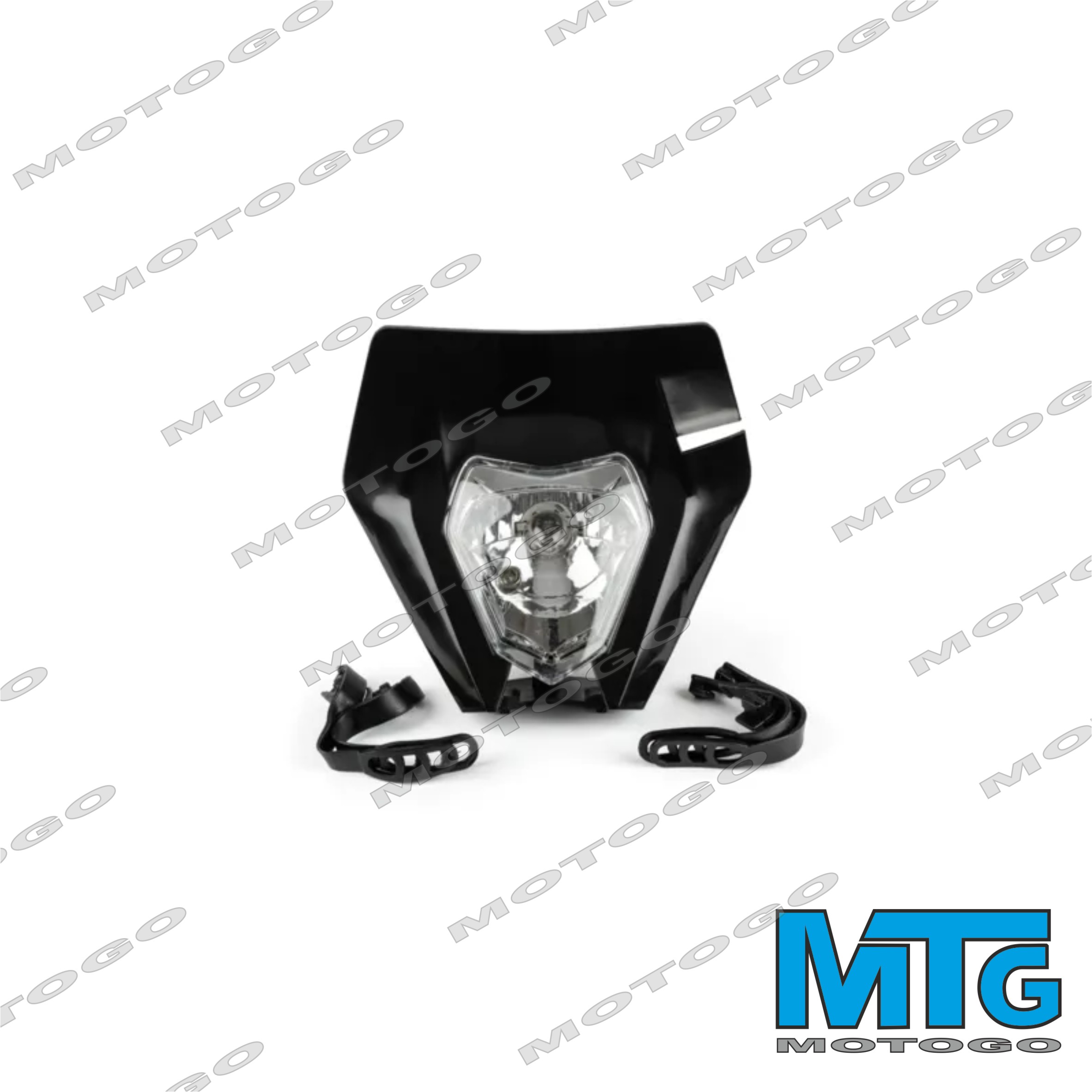 STR8 EXC fejidom fekete halogen_STR8 EXC headlight black halogen