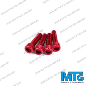Eloxalt szivocsonk rogzito csavar szett piros AM6-D50B-EBS_Elox intake screw kit red AM6-D50B-EBS
